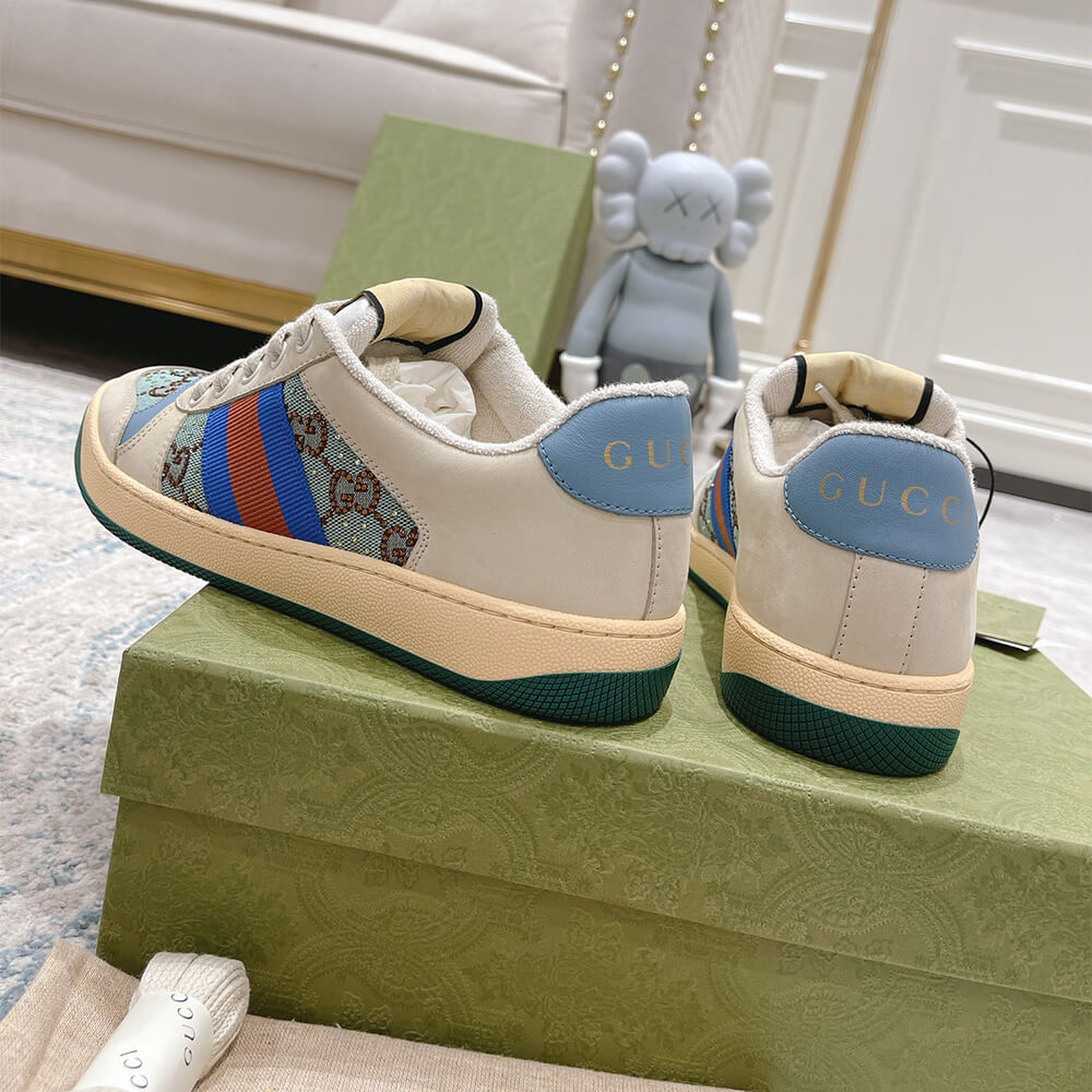 Gucci Women s Screener sneaker with crystals