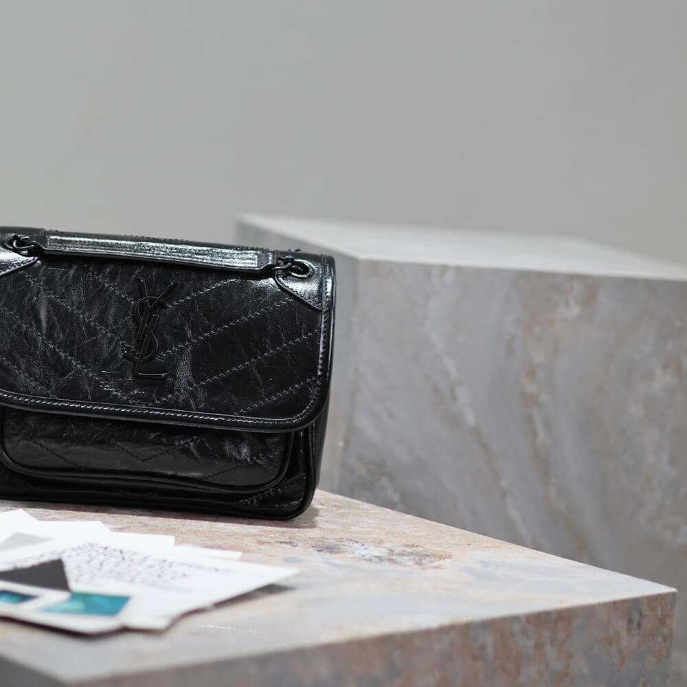 YSL NIKI baby in vintage leather(HIGH-END GRADE)