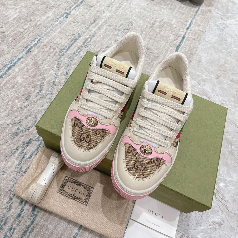 Gucci Women s Screener sneaker with crystals