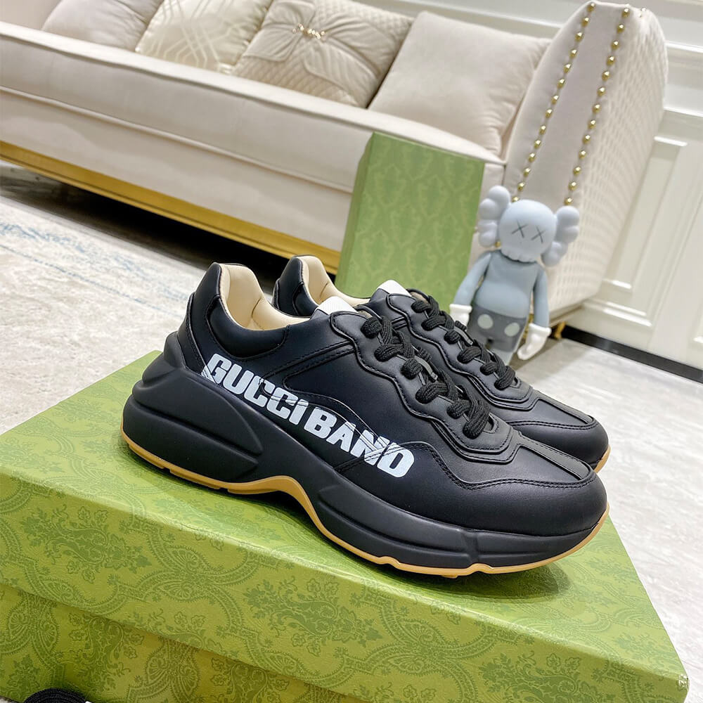 Gucci Rhyton  Gucci Band Black  Sneaker