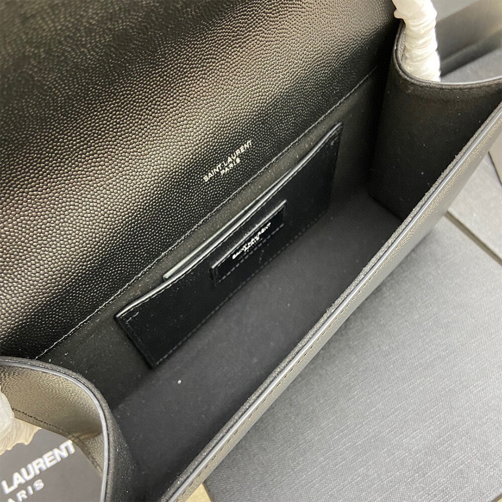 YSL kate medium in grain de poudre embossed leather