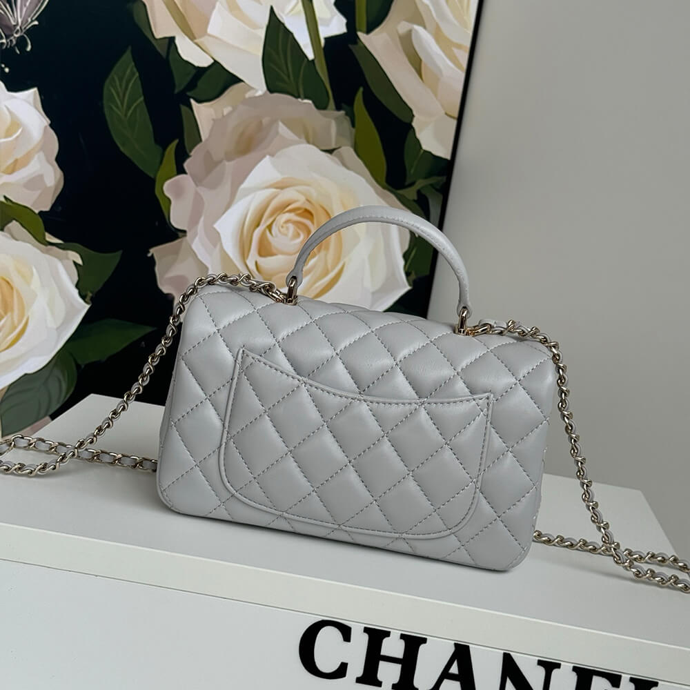 CHANEL Mini Classic Handbag With Top Handle