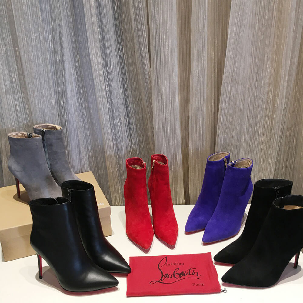 Christian Louboutin Suede Ankle Boots