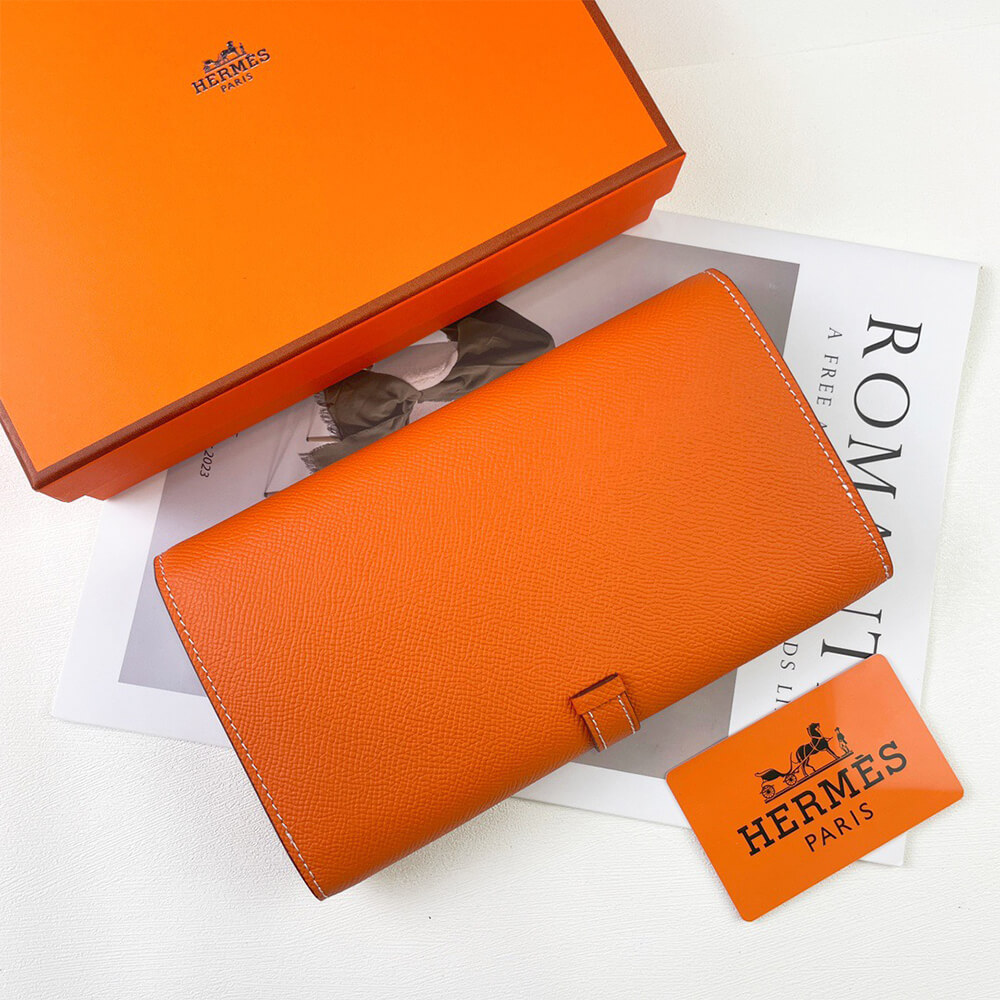 HERMES New H Passant Toutenmain wallet(HIGH-END GRADE)