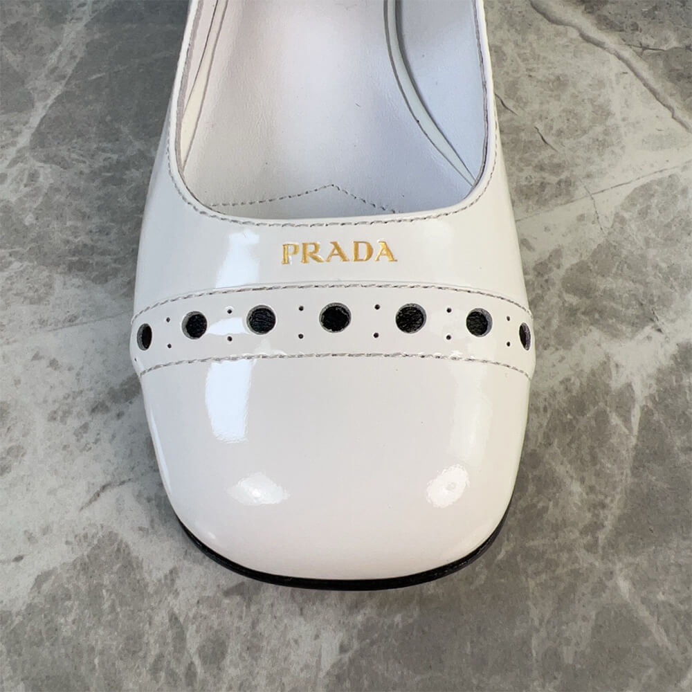 PRADA Patent leather Mary Jane pumps