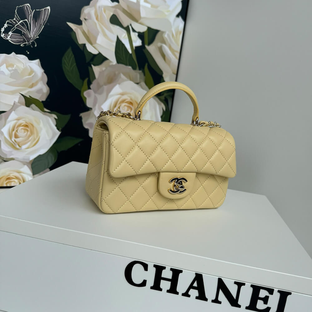 CHANEL Mini Classic Handbag With Top Handle