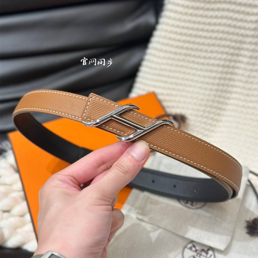 HDN belt buckle   Reversible leather strap 24 mm