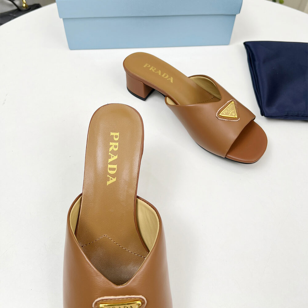 Prada Padded nappa leather sandals