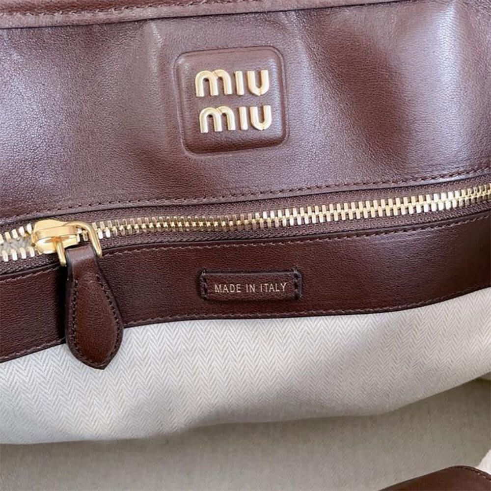 MIUMIU Medium Aventure nappa leather bag(HIGH-END Grade)