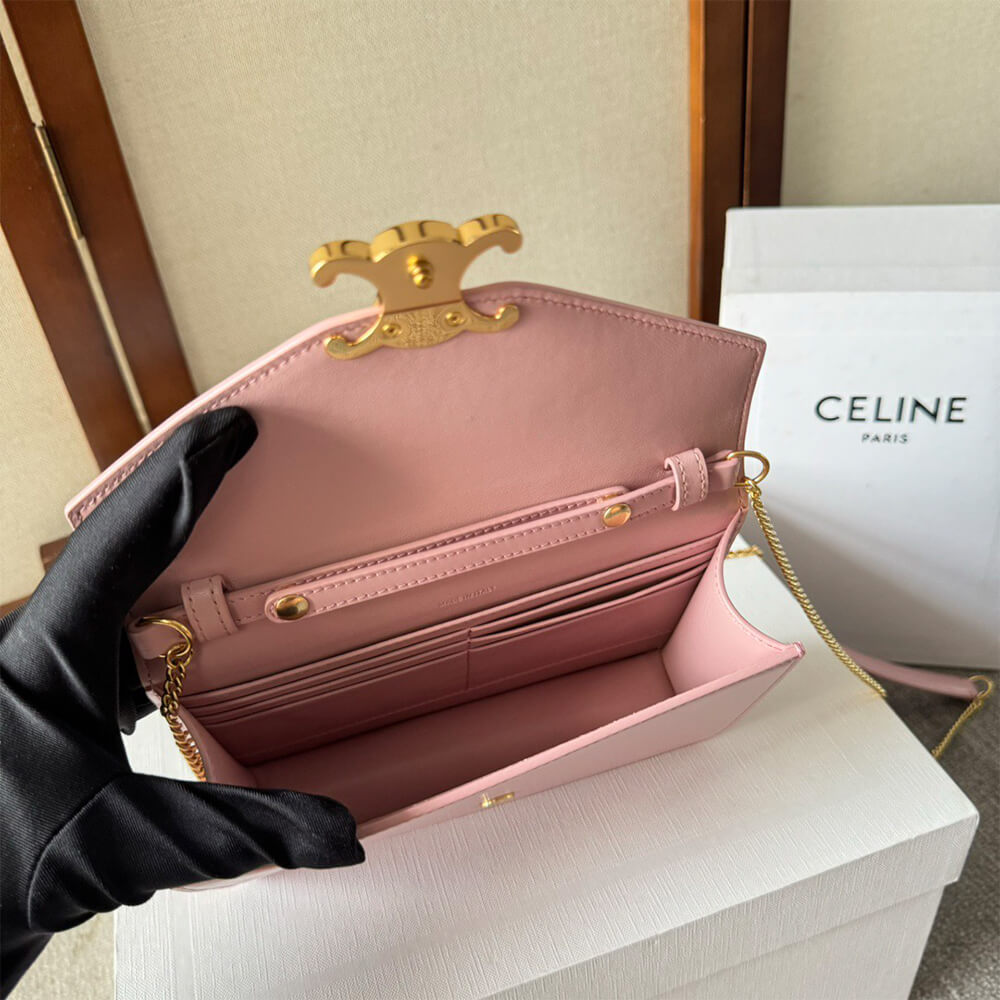 WALLET ON CHAIN MARGO in Shiny calfskin(HIGH-END GRADE)