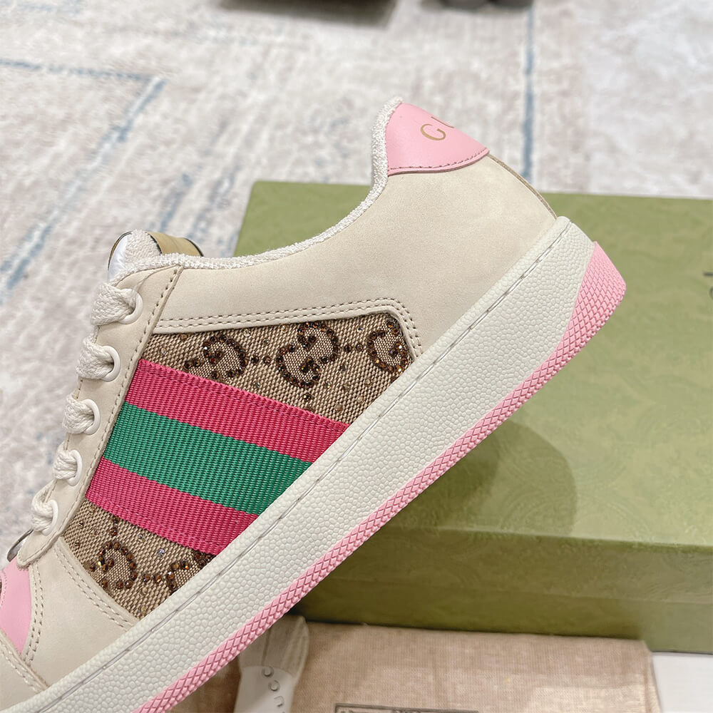Gucci Women s Screener sneaker with crystals