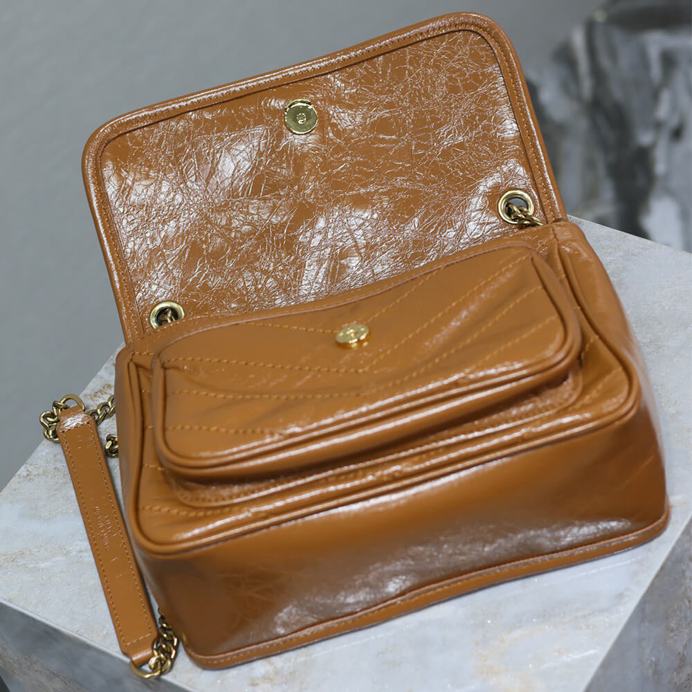 YSL NIKI baby in vintage leather(HIGH-END GRADE)