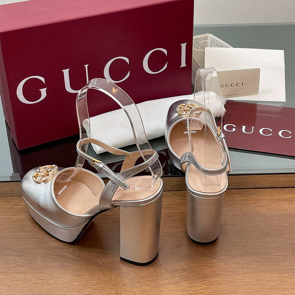 GUCCI Women s platform pump with Double G