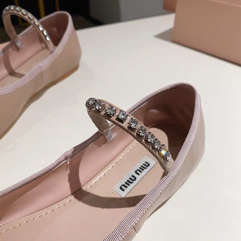 MiuMiu Leather ballerinas