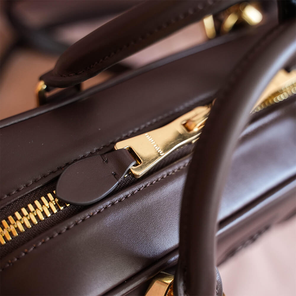 MIUMIU Medium Arcadie Leather Bag(HIGH-END GRADE)