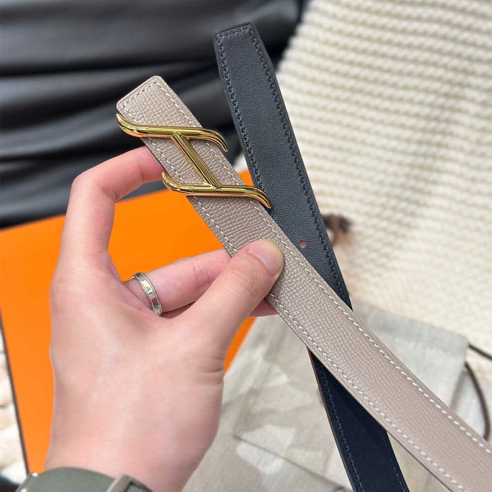 HDN belt buckle   Reversible leather strap 24 mm