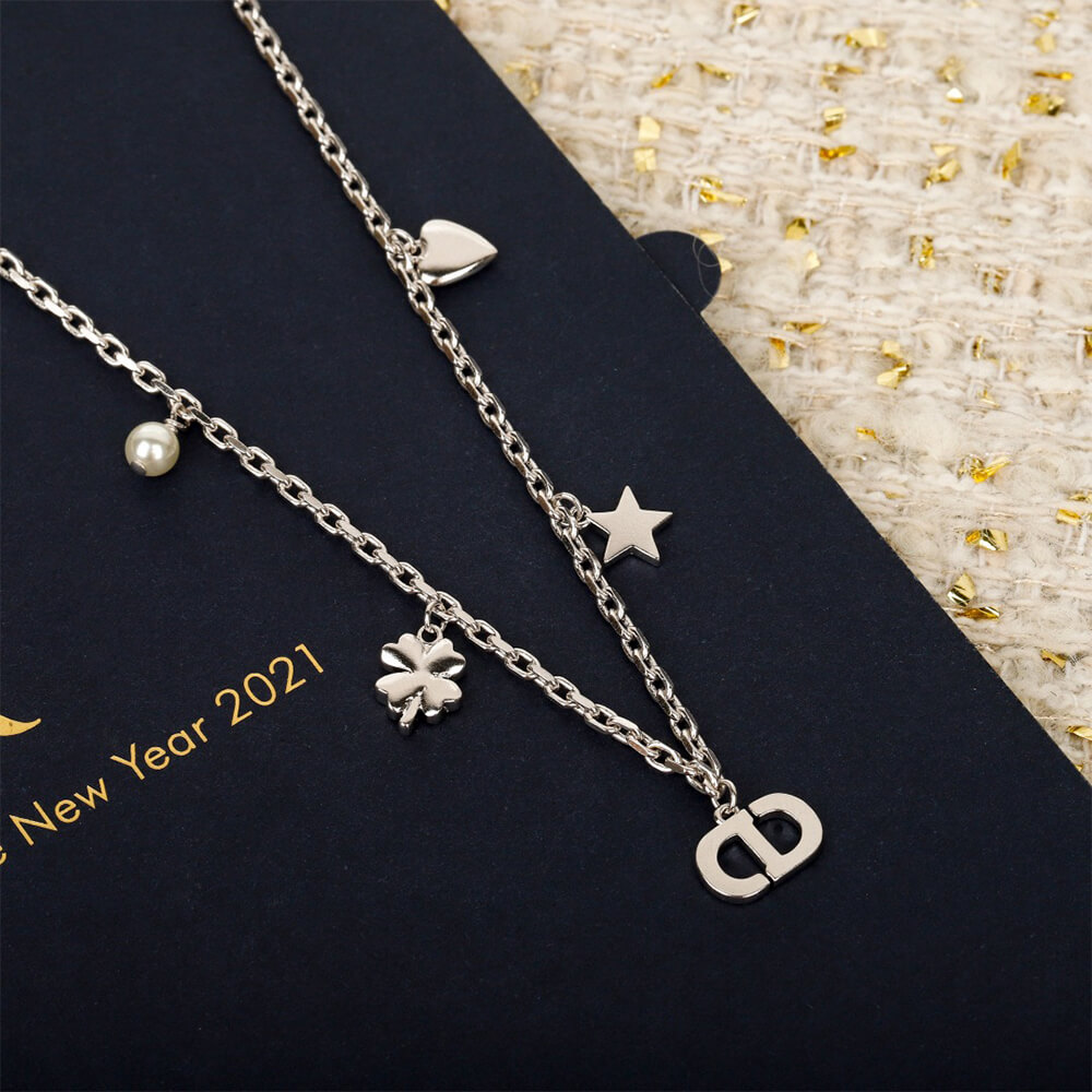 DIOR Petit CD Lucky Charms necklace