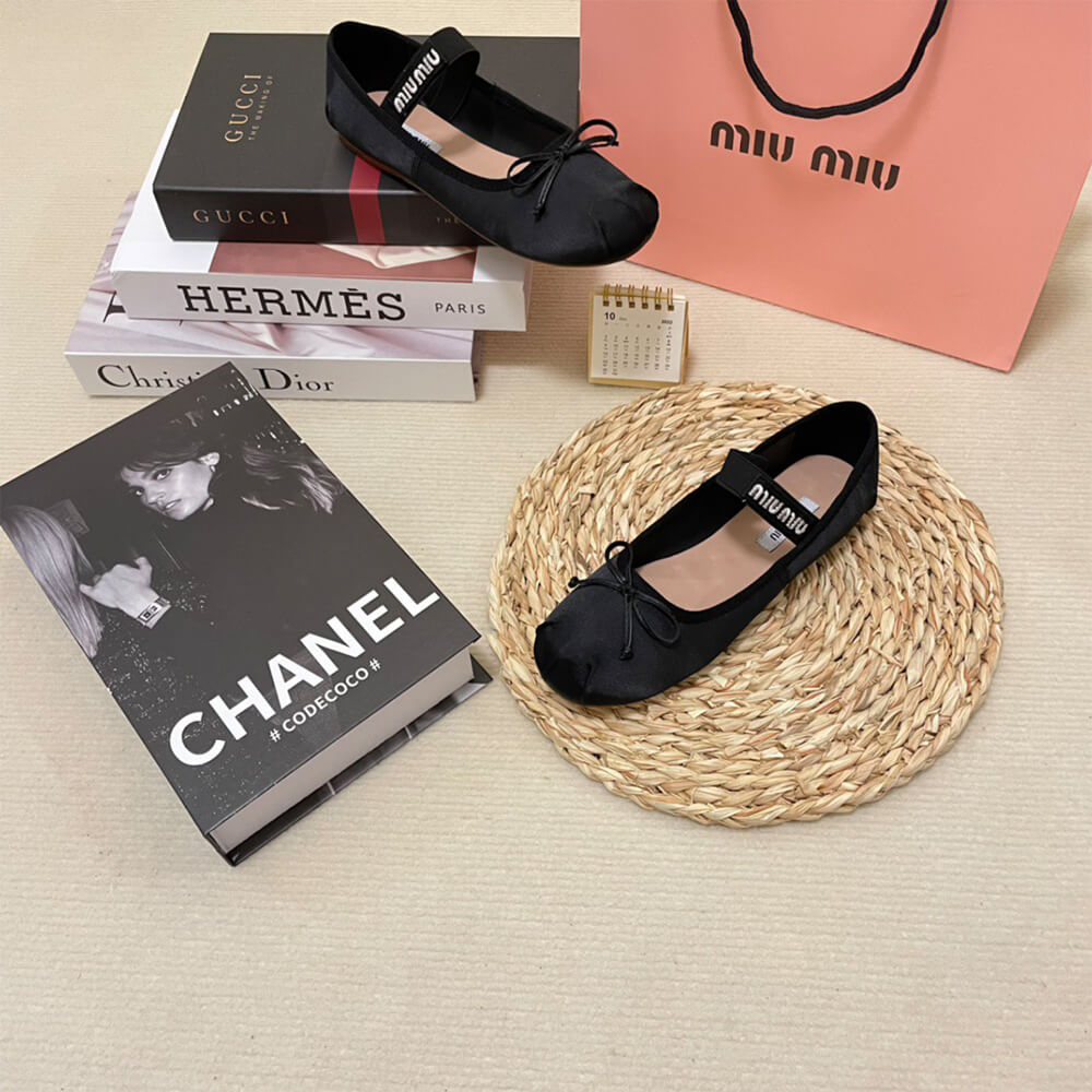 MiuMiu Satin ballerinas