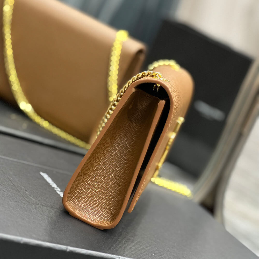 YSL kate medium in grain de poudre embossed leather