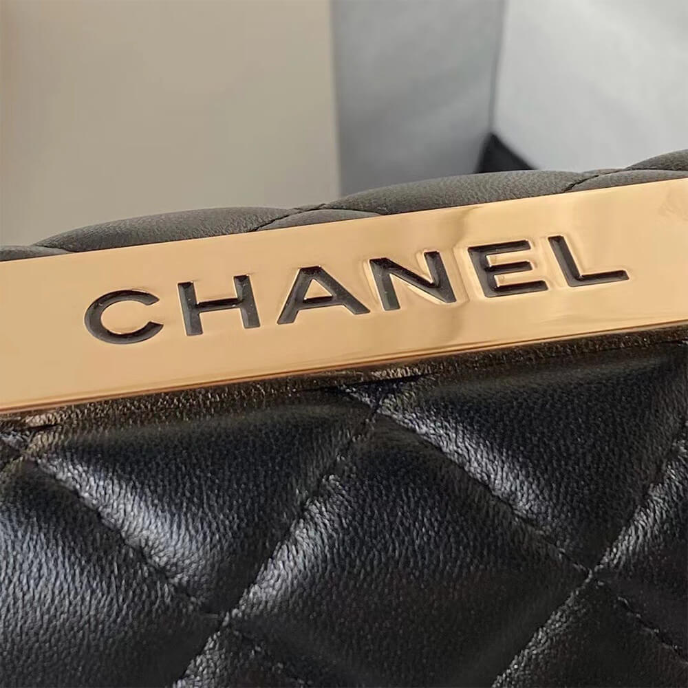CHANEL Mini Flap Bag with Top Handle(HIGH-END GRADE)