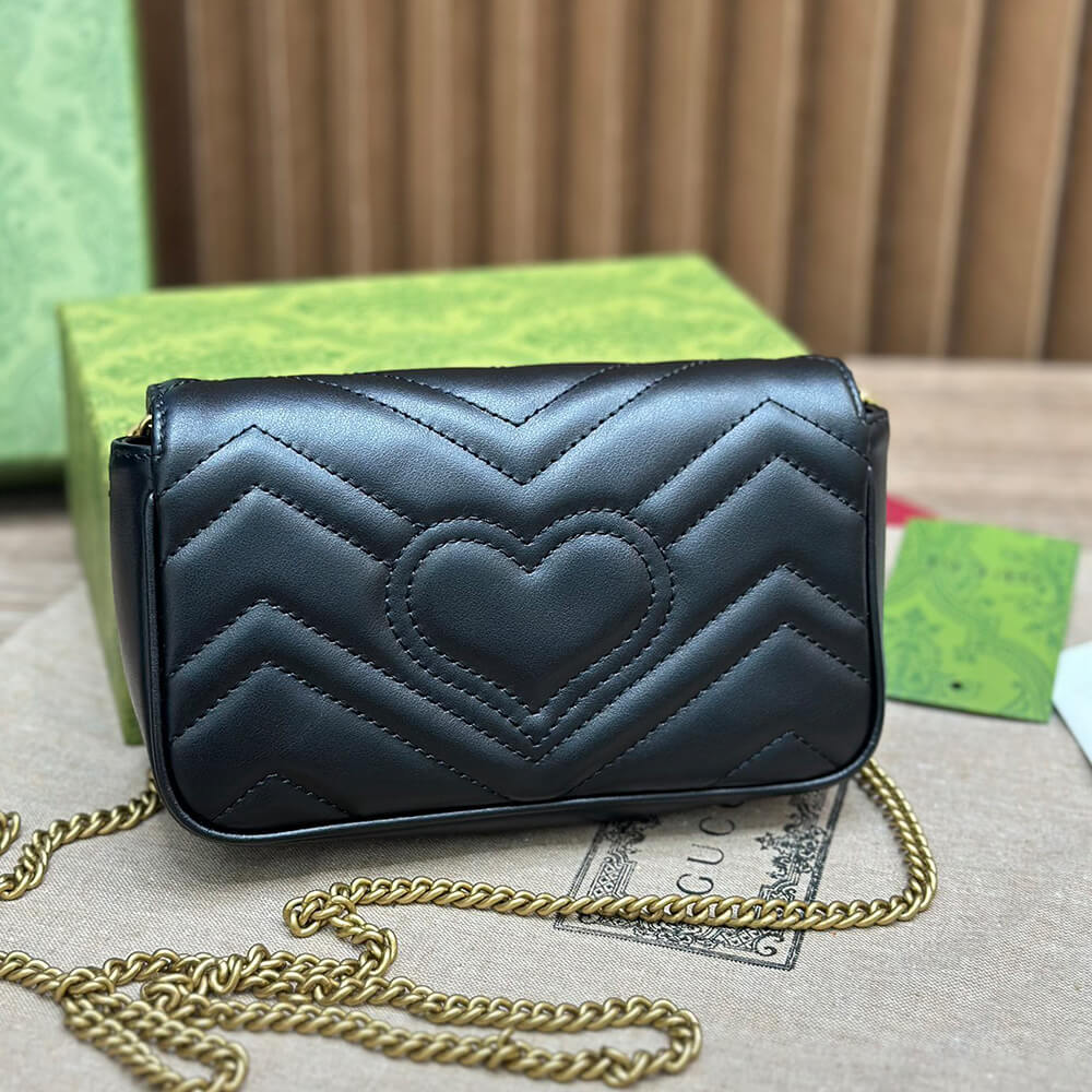 GG Marmont matelasse leather super mini bag(high-end Grade)