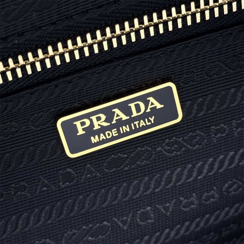 Prada Re-Nylon and leather medium top-handle bag with padlock(high-end grade)