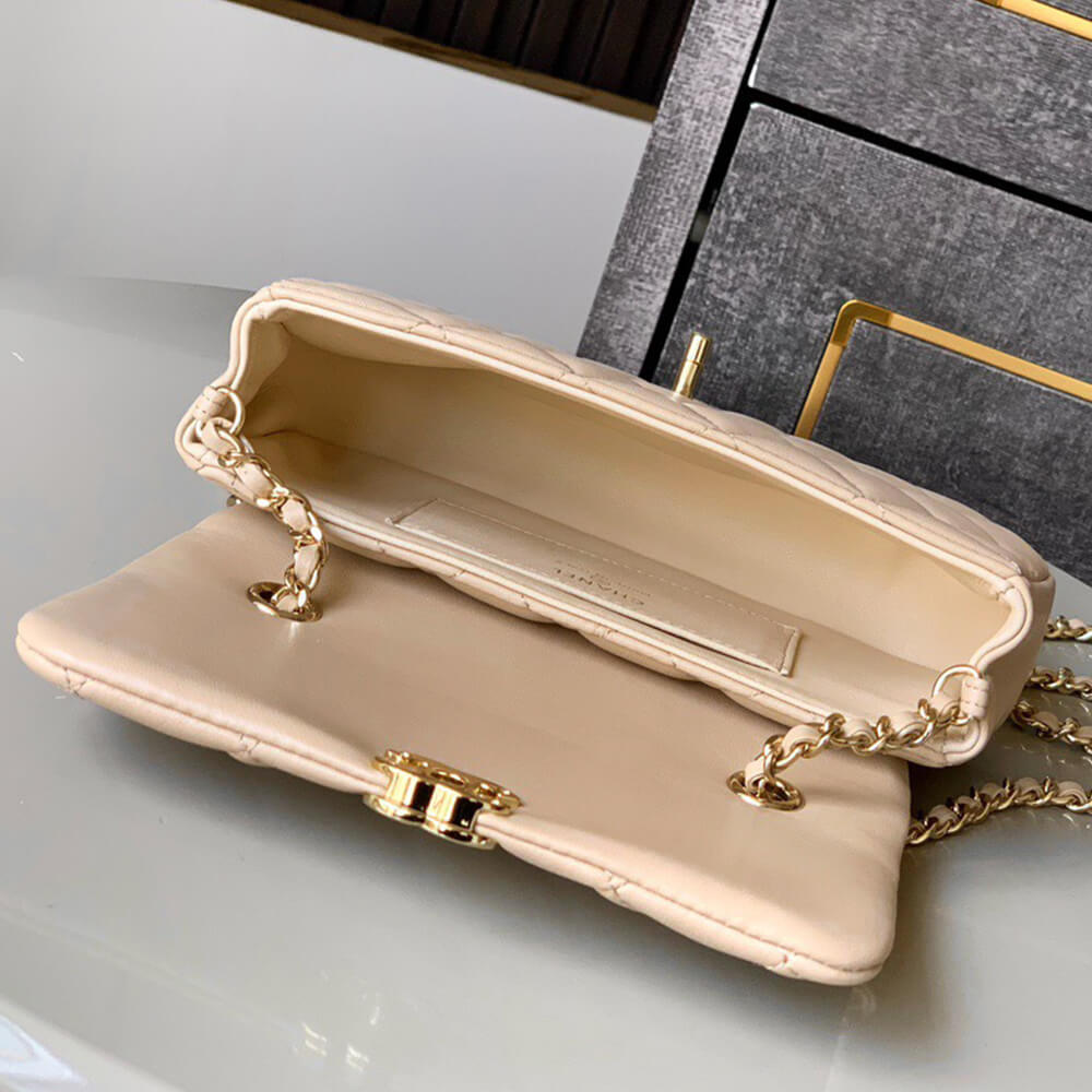 Chanel FLAP PHONE HOLDER WITH CHAIN(HIGH-END GRADE)