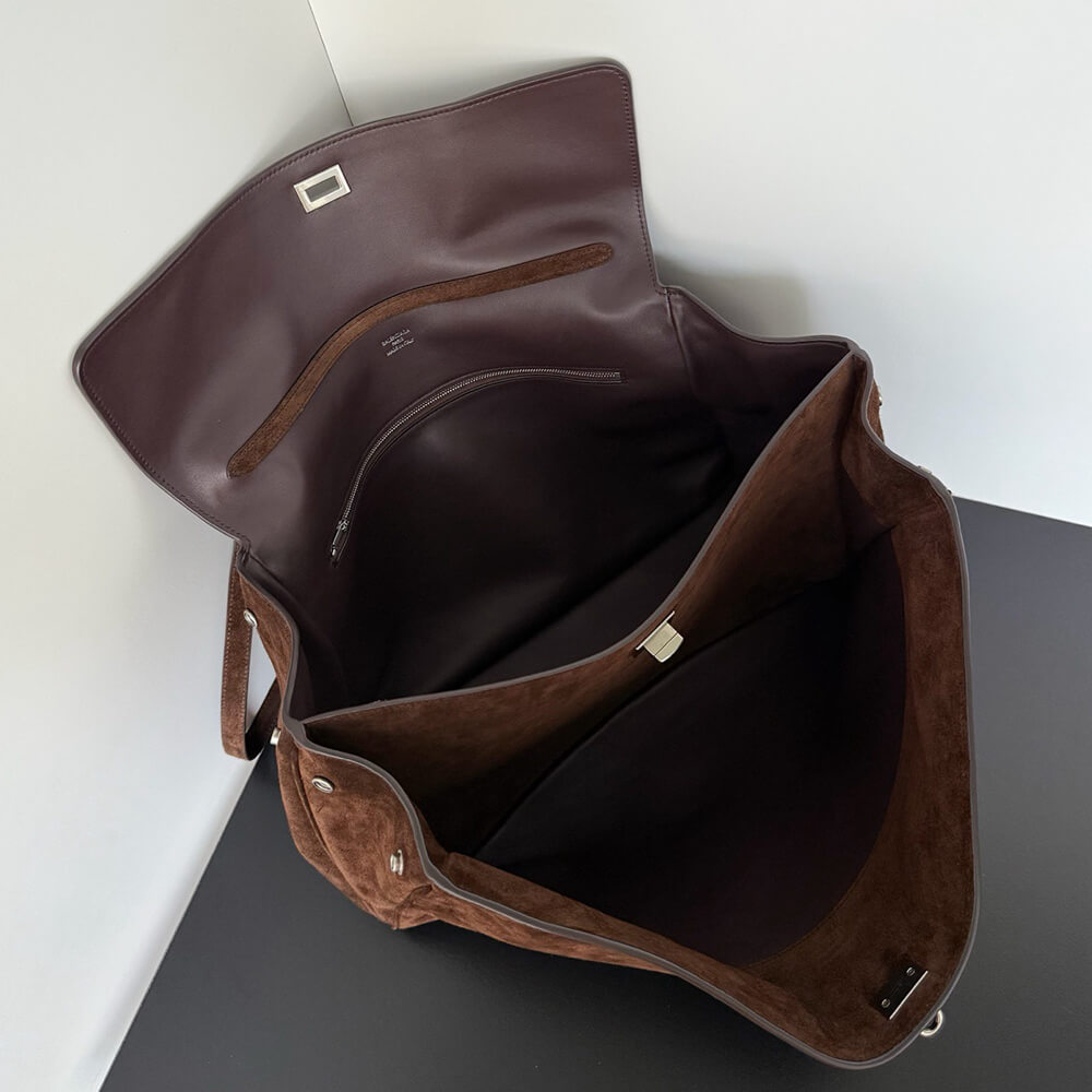 Balenciaga Rodeo Handbag Large Suede(HIGH-END GRADE)