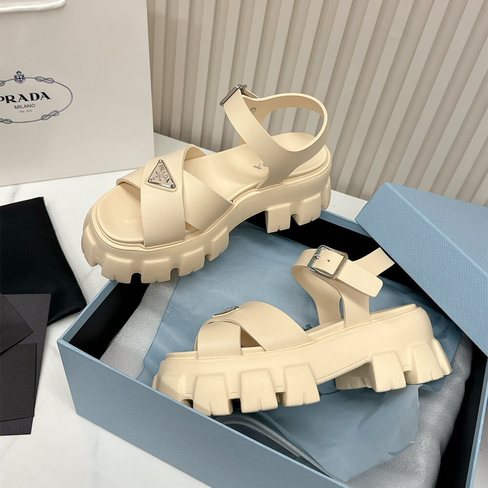 PRADA Monolith rubber sandals
