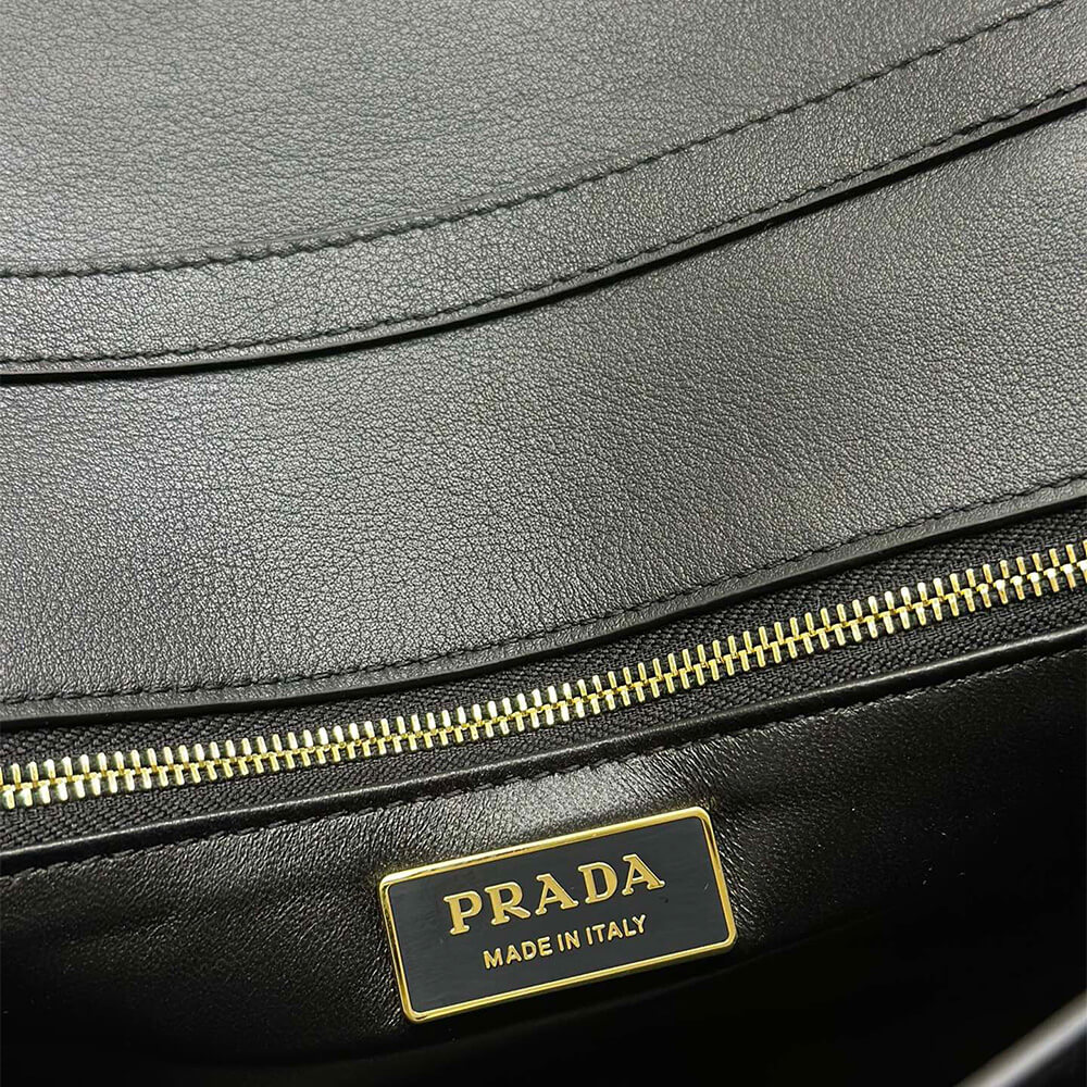 Prada Soft Sound medium leather shoulder bag(high-end grade)