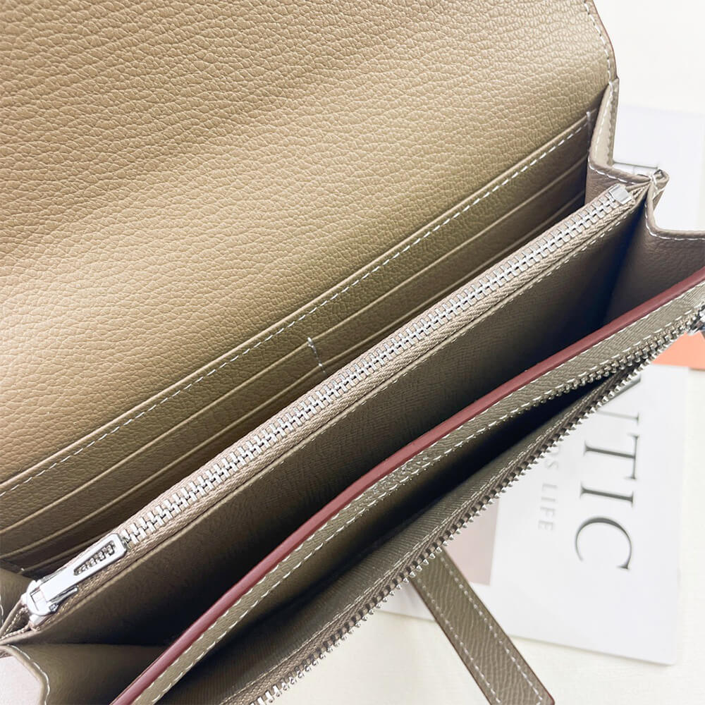 HERMES New H Passant Toutenmain wallet(HIGH-END GRADE)