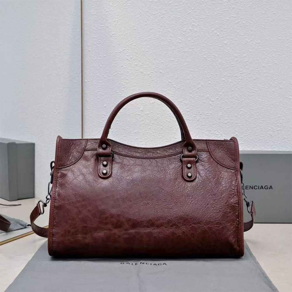 Balenciaga Women s Le City Bag Medium(HIGH-END GRADE)